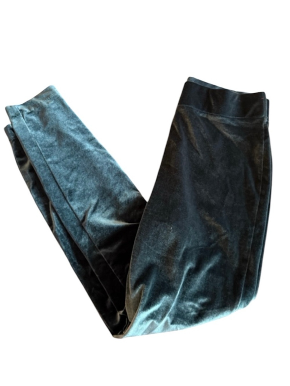 Women's LOFT Teal Velvet Leggings M